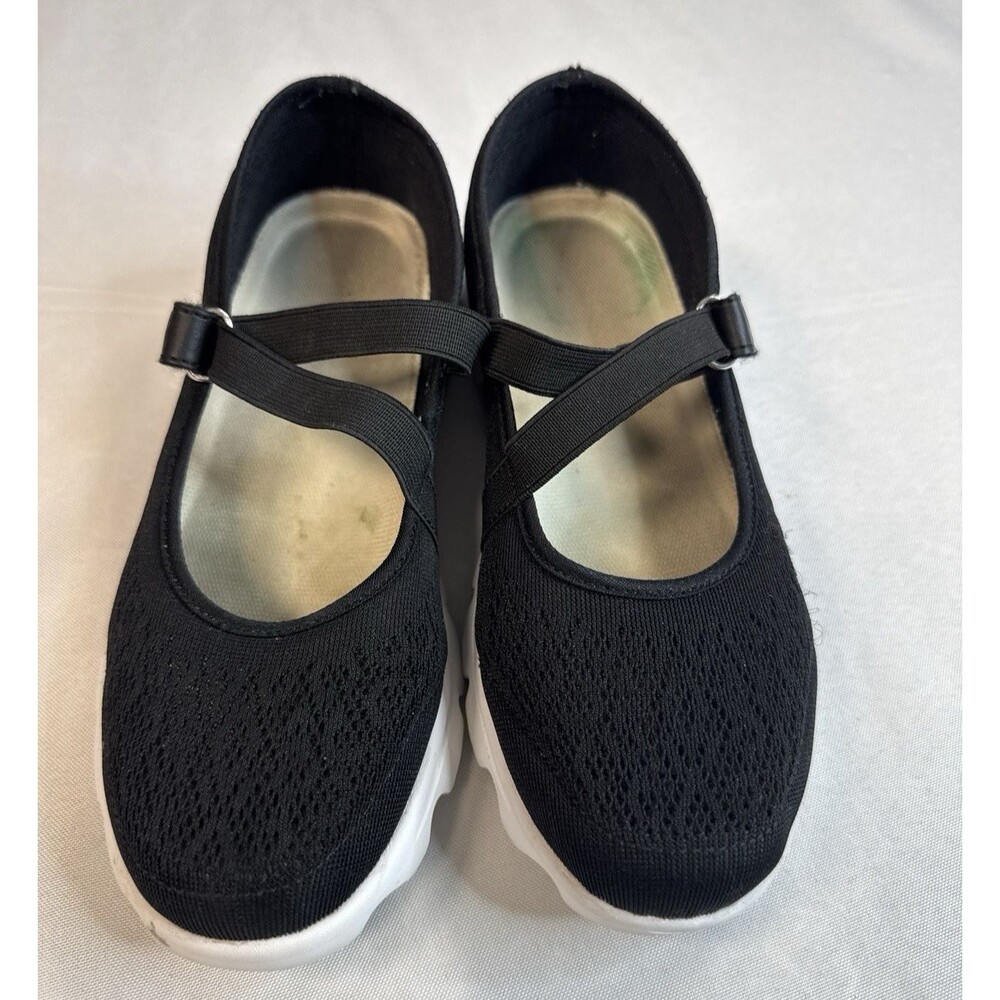 Propet Womens TravelActiv Mary Jane Black White Size 6.5 Narrow W5103